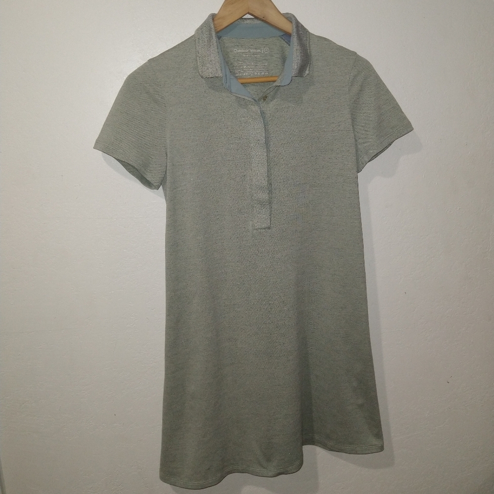 OUTDOOR VOICES Players Polo Green Dress - Picture 6 of 9